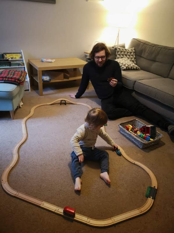 Making train tracks at home