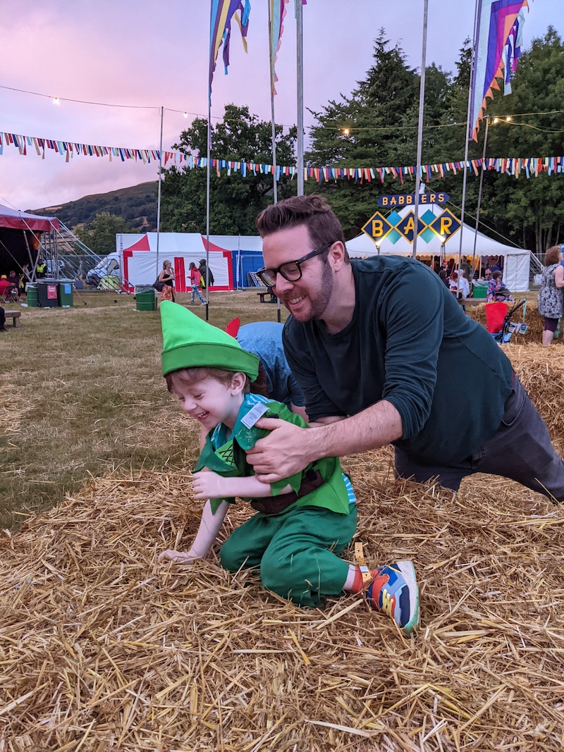 Hanging out at Green Man festival, August 2022