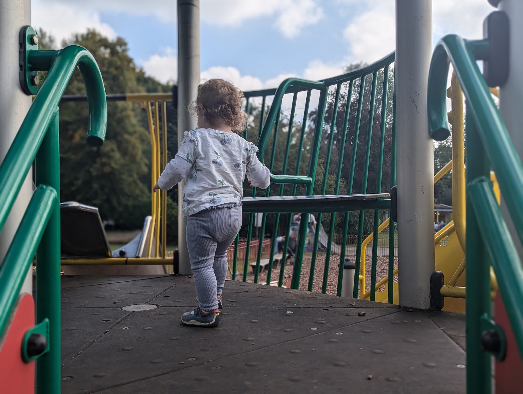 Playing at the park